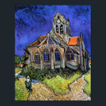 Vincent Van Gogh - Die Kirche in Auvers Poster<br><div class="desc">Mit Öl auf Leinwand aus dem Jahr 1890 malte Van Gogh dies, nachdem er das Asyl in Saint-Rémy verlassen und nach Auvers-sur-Oise umgezogen hatte, um von Dr. Paul Gachet behandelt zu werden. Im Gegensatz zu ähnlichen Läden, bietet Art Lover's Cafe klassische, hochauflösende Kunstwerke, die sorgfältig restauriert, farblich ausgewogen und retuschiert...</div>
