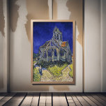 Vincent Van Gogh, Die Kirche in Auvers Poster<br><div class="desc">Vincent Van Gogh - Die Kirche in Auvers,  1890.</div>