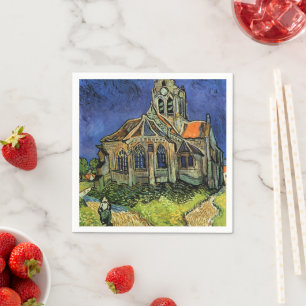 Vincent van Gogh - Die Kirche in Auvers Serviette