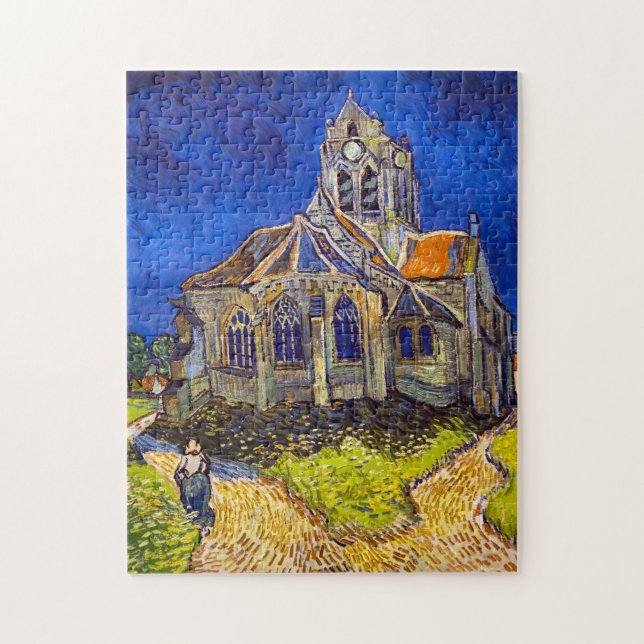 Vincent van Gogh - Die Kirche von Auvers (Vertikal)