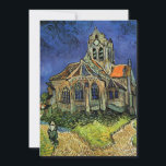Vincent van Gogh - Die Kirche von Auvers<br><div class="desc">Die Kirche von Auvers (1890) von Vincent van Gogh ist ein Vintager Post-Impressionismus feiner Kunst architektonische religiöse Malerei. Eine Frau, die auf einem Weg zur Dorfkapelle spaziert, mit schönen Buntglasfenstern. Eine Szene der Alltagsarchitektur. Über den Künstler: Vincent Willem van Gogh (1853-1890) war ein postimpressionistischer Maler, dessen Werk besonders für seine...</div>