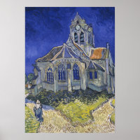 VINCENT VAN GOGH - Die Kirche von Auvers 1890