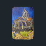 Vincent van Gogh - Die Kirche von Auvers Badematte<br><div class="desc">Die Kirche in Auvers / l'Eglise à Auvers-sur-oise von Vincent Van Gogh im Jahre 1890</div>