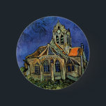 Vincent van Gogh - Die Kirche von Auvers Button<br><div class="desc">Die Kirche von Auvers (1890) von Vincent van Gogh ist ein Vintager Post-Impressionismus feiner Kunst architektonische religiöse Malerei. Eine Frau, die auf einem Weg zur Dorfkapelle spaziert, mit schönen Buntglasfenstern. Eine Szene der Alltagsarchitektur. Über den Künstler: Vincent Willem van Gogh (1853-1890) war ein postimpressionistischer Maler, dessen Werk besonders für seine...</div>