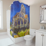 Vincent van Gogh - Die Kirche von Auvers Duschvorhang<br><div class="desc">Die Kirche in Auvers / l'Eglise à Auvers-sur-oise von Vincent Van Gogh im Jahre 1890</div>