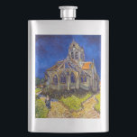 Vincent van Gogh - Die Kirche von Auvers Flachmann<br><div class="desc">Die Kirche in Auvers / l'Eglise à Auvers-sur-oise von Vincent Van Gogh im Jahre 1890</div>