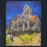 Vincent van Gogh - Die Kirche von Auvers Fleecedecke<br><div class="desc">Die Kirche in Auvers / l'Eglise à Auvers-sur-oise von Vincent Van Gogh im Jahre 1890</div>