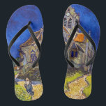 Vincent van Gogh - Die Kirche von Auvers Flip Flops<br><div class="desc">Die Kirche in Auvers / l'Eglise à Auvers-sur-oise von Vincent Van Gogh im Jahre 1890</div>