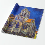 Vincent van Gogh - Die Kirche von Auvers Geschenkpapier<br><div class="desc">Die Kirche in Auvers / l'Eglise à Auvers-sur-oise von Vincent Van Gogh im Jahre 1890</div>