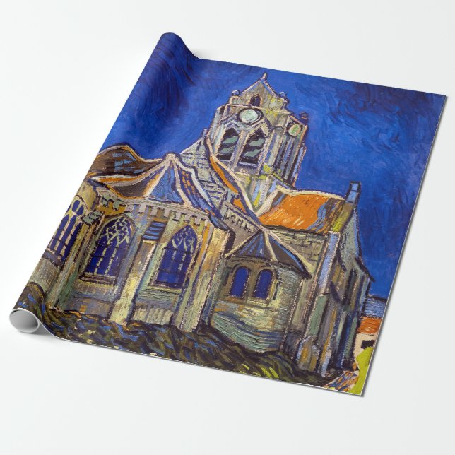 Vincent van Gogh - Die Kirche von Auvers Geschenkpapier (Ungerollt)