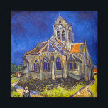 Vincent van Gogh - Die Kirche von Auvers Magnet<br><div class="desc">Die Kirche in Auvers / l'Eglise à Auvers-sur-oise von Vincent Van Gogh im Jahre 1890</div>