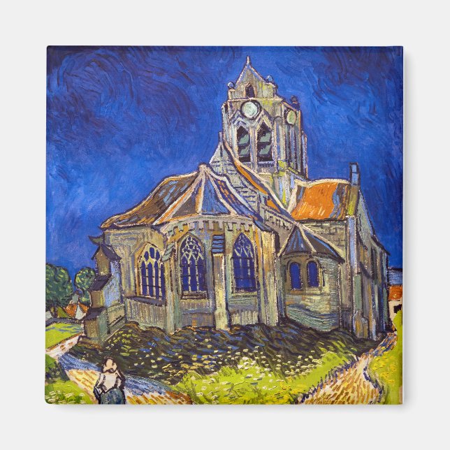 Vincent van Gogh - Die Kirche von Auvers Magnet (Vorne)