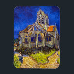 Vincent van Gogh - Die Kirche von Auvers Magnet<br><div class="desc">Die Kirche in Auvers / l'Eglise à Auvers-sur-oise von Vincent Van Gogh im Jahre 1890</div>