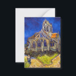 Vincent van Gogh - Die Kirche von Auvers Mitteilungskarte<br><div class="desc">Die Kirche in Auvers / l'Eglise à Auvers-sur-oise von Vincent Van Gogh im Jahre 1890</div>
