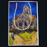 Vincent van Gogh - Die Kirche von Auvers Mittlere Geschenktüte<br><div class="desc">Die Kirche in Auvers / l'Eglise à Auvers-sur-oise von Vincent Van Gogh im Jahre 1890</div>