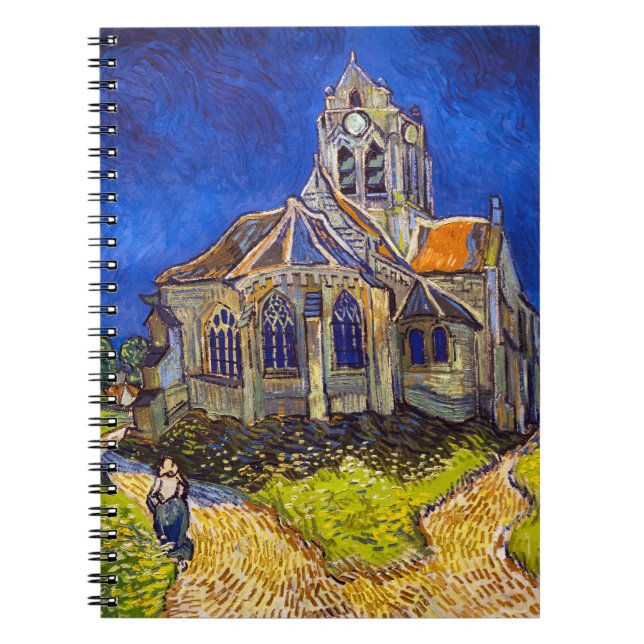 Vincent van Gogh - Die Kirche von Auvers Notizblock (Vorderseite)