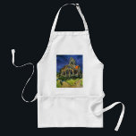Vincent van Gogh - Die Kirche von Auvers Schürze<br><div class="desc">Die Kirche von Auvers (1890) von Vincent van Gogh ist ein Vintager Post-Impressionismus feiner Kunst architektonische religiöse Malerei. Eine Frau, die auf einem Weg zur Dorfkapelle spaziert, mit schönen Buntglasfenstern. Eine Szene der Alltagsarchitektur. Über den Künstler: Vincent Willem van Gogh (1853-1890) war ein postimpressionistischer Maler, dessen Werk besonders für seine...</div>