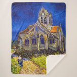 Vincent van Gogh - Die Kirche von Auvers Sherpadecke<br><div class="desc">Die Kirche in Auvers / l'Eglise à Auvers-sur-oise von Vincent Van Gogh im Jahre 1890</div>