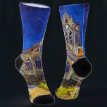 Vincent van Gogh - Die Kirche von Auvers Socken<br><div class="desc">Die Kirche in Auvers / l'Eglise à Auvers-sur-oise von Vincent Van Gogh im Jahre 1890</div>