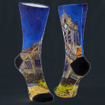 Vincent van Gogh - Die Kirche von Auvers Socken<br><div class="desc">Die Kirche in Auvers / l'Eglise à Auvers-sur-oise von Vincent Van Gogh im Jahre 1890</div>