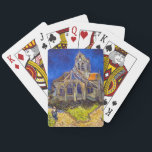 Vincent van Gogh - Die Kirche von Auvers Spielkarten<br><div class="desc">Die Kirche in Auvers / l'Eglise à Auvers-sur-oise von Vincent Van Gogh im Jahre 1890</div>