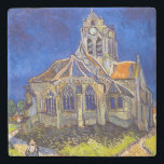 Vincent van Gogh - Die Kirche von Auvers Steinuntersetzer<br><div class="desc">Die Kirche in Auvers / l'Eglise à Auvers-sur-oise von Vincent Van Gogh im Jahre 1890</div>