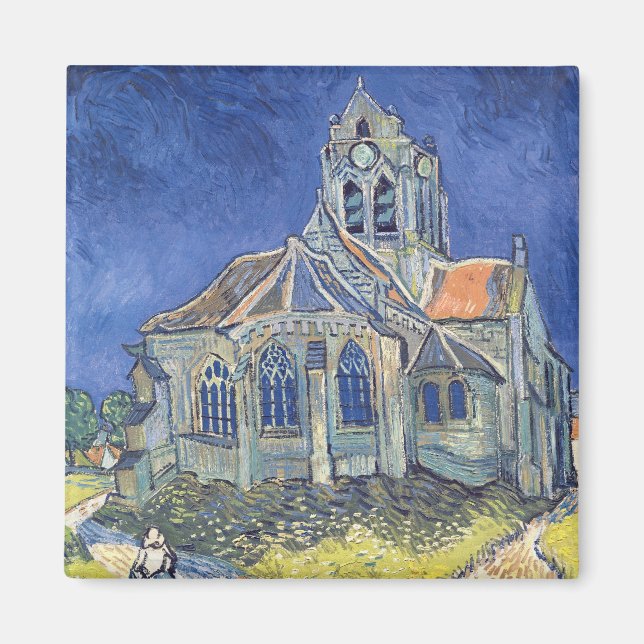 Vincent van Gogh | Die Kirche von Auvers-sur-Oise Magnet (Vorne)