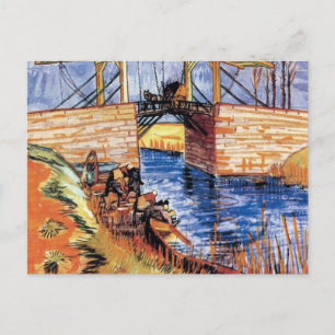 Vincent Van Gogh - Die Langlois-Brücke in Arles Postkarte