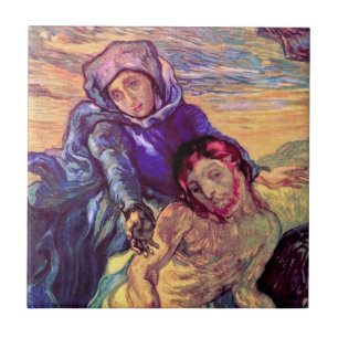 Vincent Van Gogh - Die Pietà - Jesus und Jungfrau  Fliese