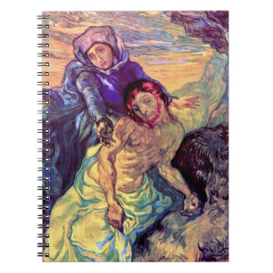 Vincent Van Gogh - Die Pietà - Jesus und Jungfrau Notizblock