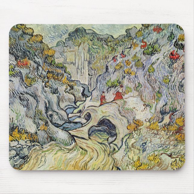 Vincent van Gogh | die Schlucht des Peyroulets Mousepad (Vorne)