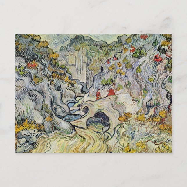 Vincent van Gogh | die Schlucht des Peyroulets Postkarte (Vorderseite)