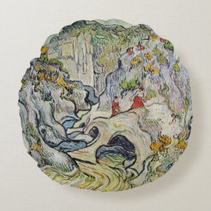 Vincent van Gogh   die Schlucht des Peyroulets Rundes Kissen
