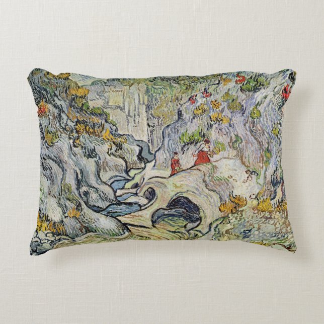 Vincent van Gogh | die Schlucht des Peyroulets Zierkissen (Vorderseite)