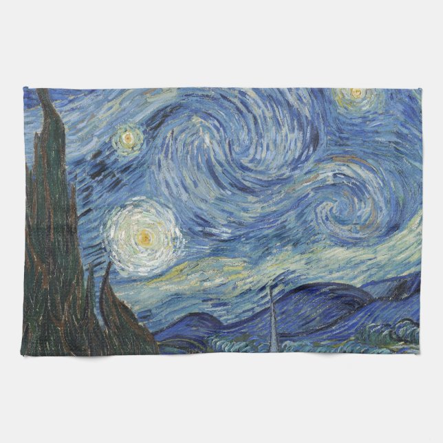 Vincent van Gogh | die sternenklare Nacht, im Juni Handtuch (Horizontal)