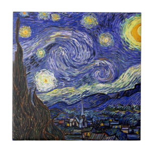 Vincent Van Gogh - Die Sternennacht Fine Art Fliese