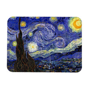 Vincent Van Gogh - Die Sternennacht Fine Art Magnet