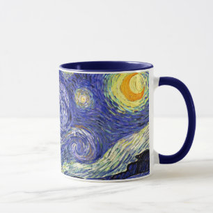 Vincent Van Gogh - Die Sternennacht Fine Art Tasse