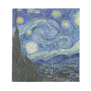 Vincent van Gogh Die Sternennacht, Juni 1889 Notizblock