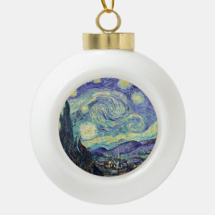 Vincent Van Gogh Die Sternennacht Keramik Kugel-Ornament