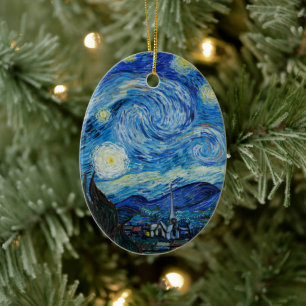 Vincent Van Gogh Die Sternennacht Keramik Ornament