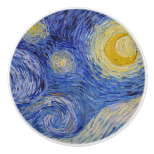 Vincent Van Gogh - Die Sternennacht Keramikknauf