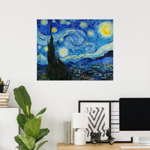 Vincent Van Gogh Die Sternennacht Kunstposter Poster