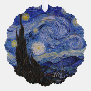 Vincent Van Gogh - Die Sternennacht Ornament Karte
