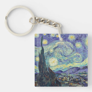Vincent Van Gogh Die Sternennacht Schlüsselanhänger