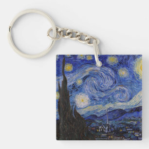 Vincent Van Gogh - Die Sternennacht Schlüsselanhänger