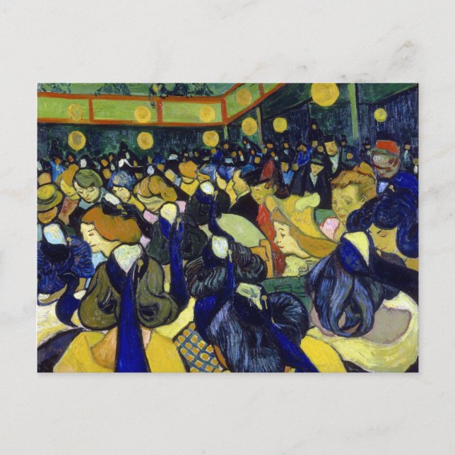 Vincent van Gogh Die Tanzhalle in Arles Postkarte (Vorderseite)