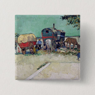 Vincent van Gogh   die Wohnwagen, Sinti und Button