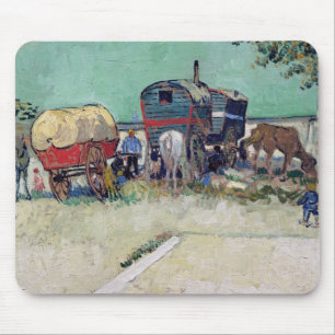 Vincent van Gogh   die Wohnwagen, Sinti und Mousepad