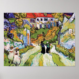 Vincent Van Gogh - Dorfstraße und Treppe Poster